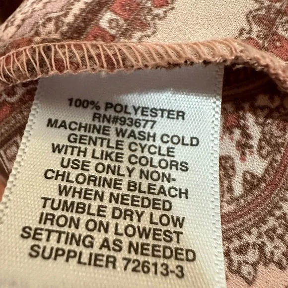 LADIES ANTIQUE BRASS, TANGERINE & WHITE TOP - Picture 2 of 2